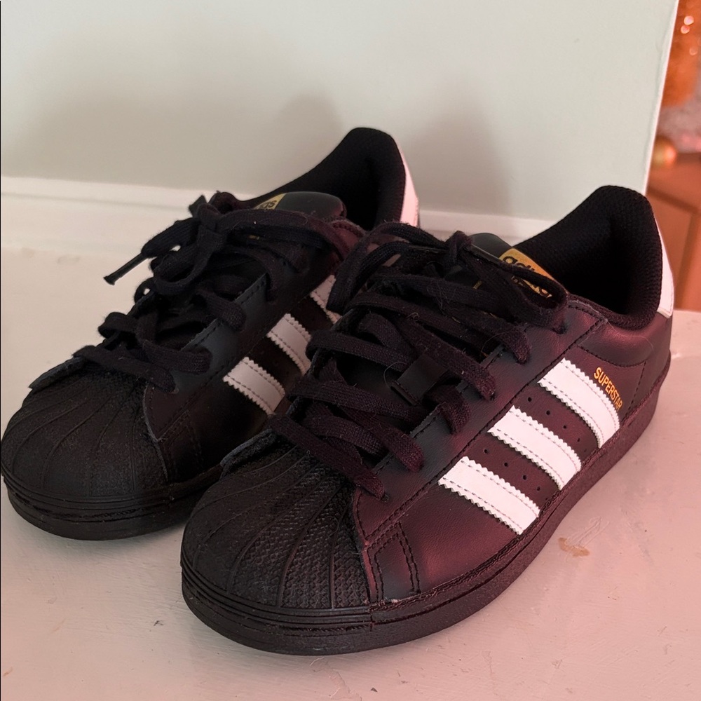 Adidas Y2 Black Superstar Sneakers